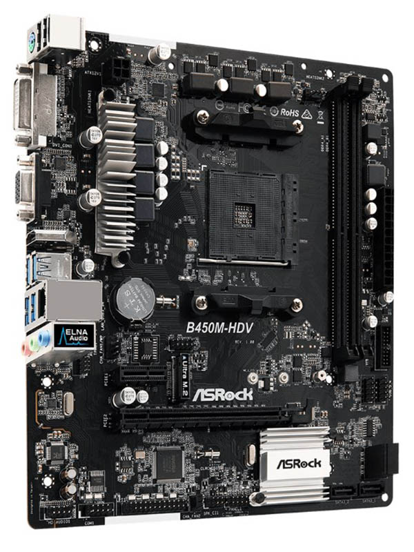 

Материнская плата ASRock B450M-HDV, B450M-HDV