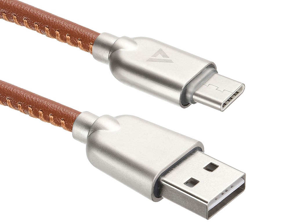 фото Аксессуар ACD Allure Type-C - USB A 1.0m Brown ACD-U926-C2N