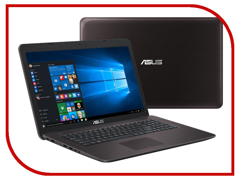 

Ноутбук ASUS X756UQ-T4496T 90NB0C31-M06010 Brown (Intel Core i7-7500U 2.7 GHz/8192Mb/1000Gb/DVD-RW/nVidia GeForce 940MX 2048Mb/Wi-Fi/Bluetooth/Cam/17.3/1920x1080/Windows 10 64-bit), 90NB0C31-M06010