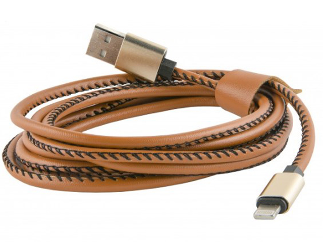 

Аксессуар Red Line USB - 8 pin 2m Eco Leather Braid Brown, УТ000014164