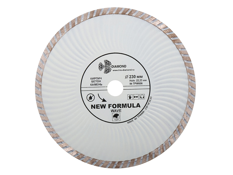 

Диск Trio Diamond Турбо Волна TPW606 алмазный отрезной 230x22.23mm, TPW606