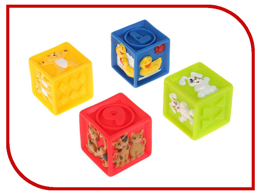 

Игрушка Играем вместе Кубики с животными 4шт LXN-2-4, Кубики с животными