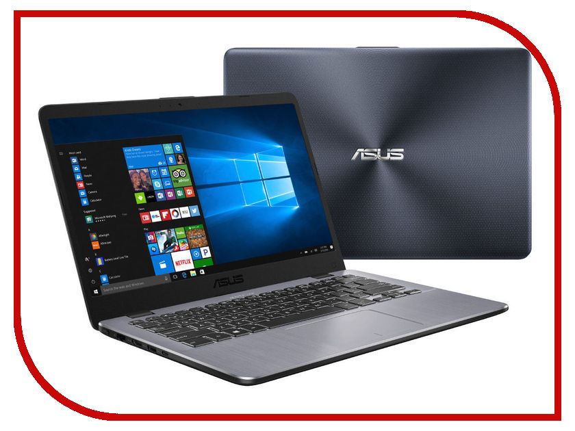 фото Ноутбук ASUS X405UA-BM565T 90NB0FA8-M13250 Matt Dark Grey (Intel Core i3-6006U 2.0 GHz/8192Mb/256Gb SSD/No ODD/Intel HD Graphics/Wi-Fi/Cam/14.0/1920x1080/Windows 10 64-bit)