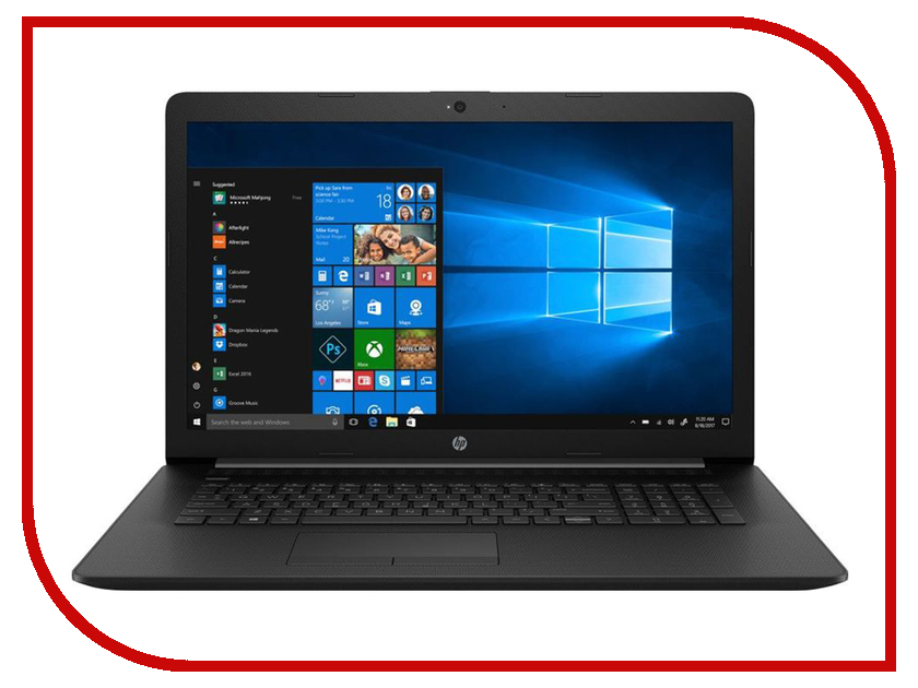 

Ноутбук HP 17-ca0028ur 4KF05EA Jet Black (AMD Ryzen 5 2500U 2.0GHz/8192Mb/1000Gb + 128Gb SSD/DVD-RW/AMD Radeon Vega 8/Wi-Fi/Cam/17.3/1600x900/DOS), 4KF05EA