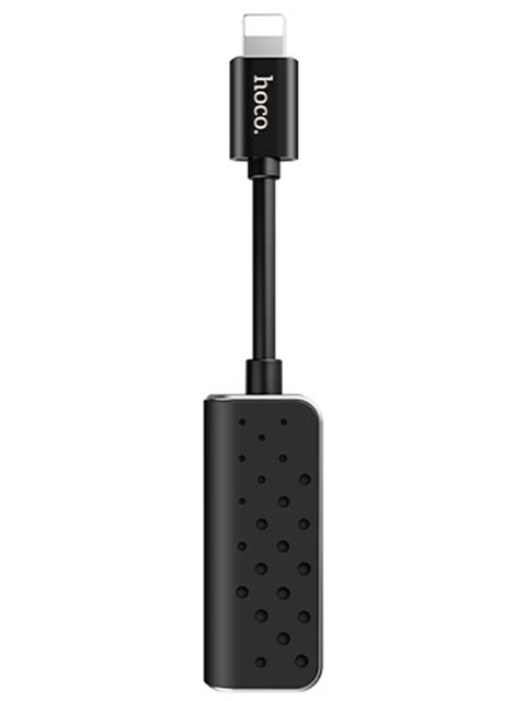 

Аксессуар Hoco LS11 2-in-1 Lightning Digital Audio Converter Black, LS11
