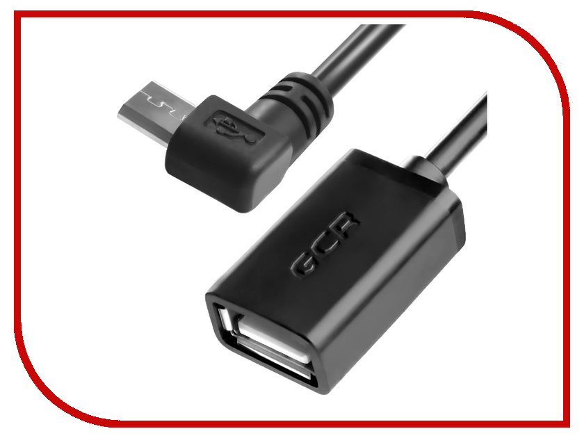 фото Аксессуар Greenconnect OTG MicroUSB 0.3m Black GCR-AMB9AF-AA-0.3m