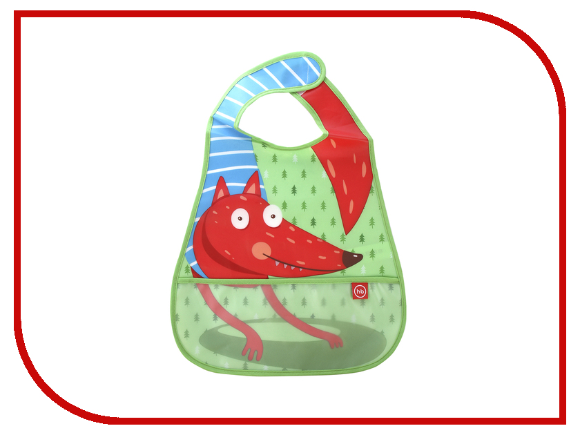 

Нагрудник на липучке Happy Baby Fox 16005 Green, 16005