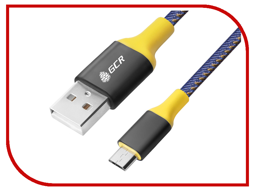 

Аксессуар Greenconnect USB 2.0 AM - Micro B 5pin 1.5m Black-Yellow GCR-50700, GCR-50700