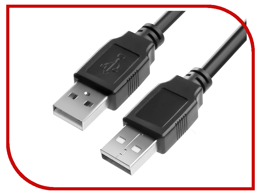 фото Аксессуар Greenconnect Premium USB 2.0 AM-AM 3.0m Black GCR-UM2M-BB2S-3.0m