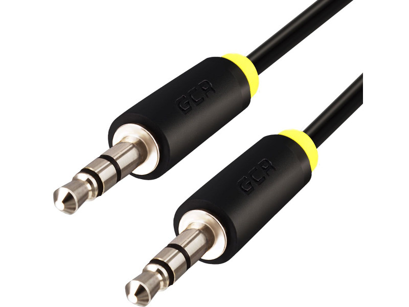 фото Аксессуар Greenconnect 3.5 Jack - 3.5 Jack 2.0m Black-Yellow GCR-AVC0114-2.0m