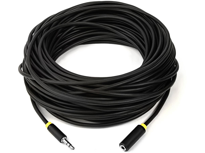 фото Аксессуар greenconnect premium 3.5 jack m - 3.5 jack f 15.0m black-yellow gcr-stm1114-15.0m