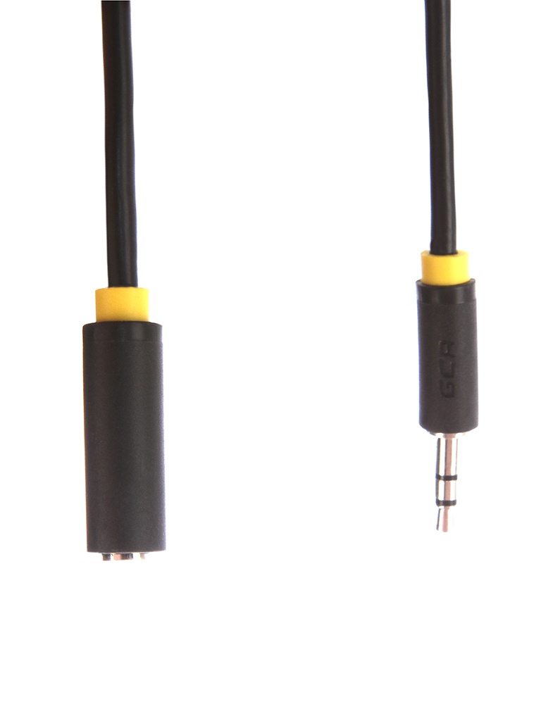 фото Аксессуар Greenconnect Premium 3.5 Jack M - 3.5 Jack F 3.0m Black-Yellow GCR-STM0114-3.0m