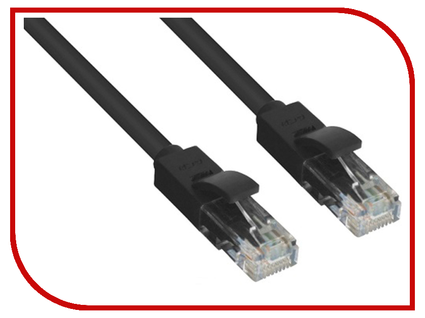 

Сетевой кабель Greenconnect UTP 24AWG cat.6 RJ45 T568B 0.5m Black GCR-LNC606-0.5m, GCR-LNC606-0.5m