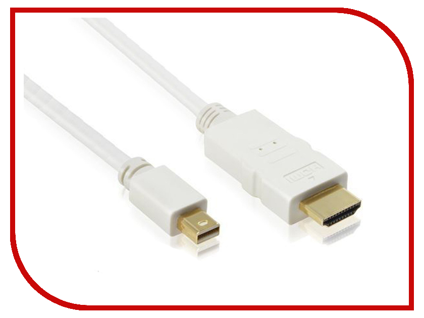 

Аксессуар Greenconnect mini DisplayPort 20M - HDMI 19F White GCR-50672 1.8m, GCR-50672 1.8m