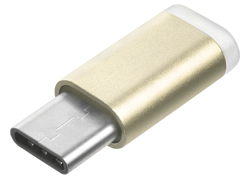 

Аксессуар GCR USB Type-C - Micro USB 2.0 Gold GCR-UC3U2MF-G, GCR-UC3U2MF-G
