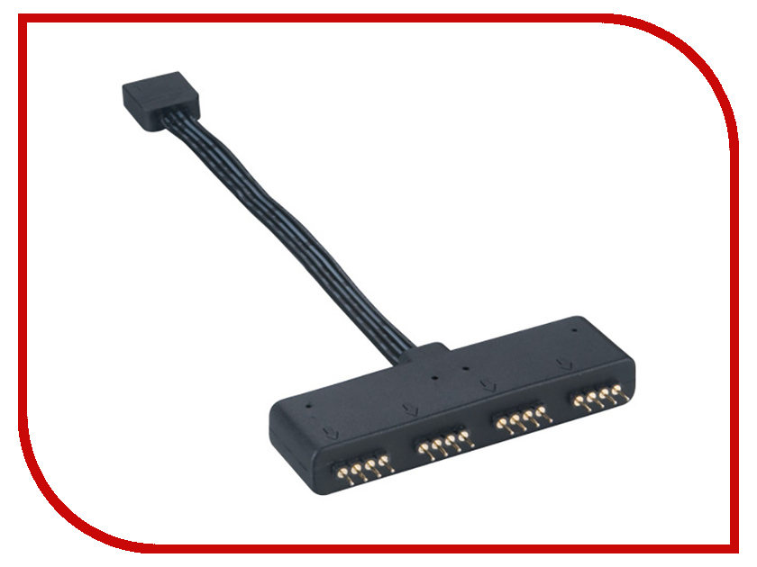 

Кабель Akasa RGB LED 10cm 1 to 4 Devices AK-CBLD02-10BK, AK-CBLD02-10BK