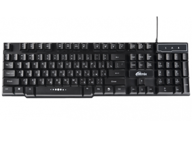Клавиатура Ritmix RKB-200BL Black наушники ritmix rh 540m black