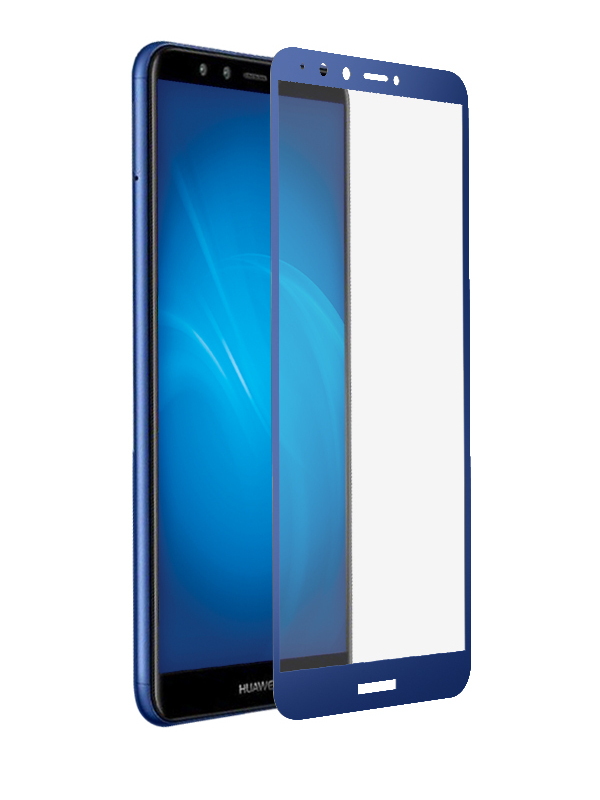

Аксессуар Защитное стекло DF для Honor 7A Pro/Y6 /Honor 7C/Y6 Prime 2018 Fullscreen+Fullglue hwColor-54 Blue, DF hwColor-54
