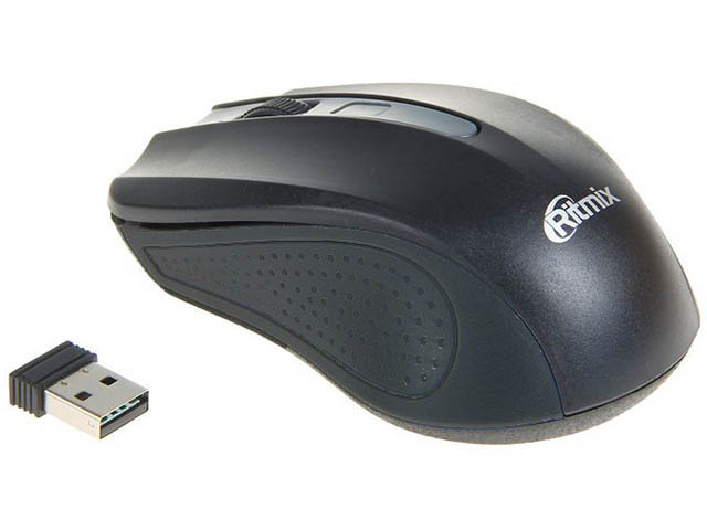 Мышь Ritmix RMW-555 Black цифровой диктофон ritmix rr 120 4 гб black