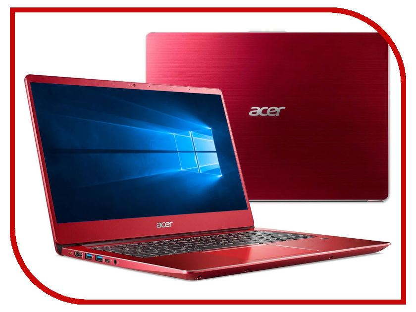 

Ноутбук Acer Swift SF314-54-82RE NX.GZXER.007 Red (Intel Core i7-8550U 1.8 GHz/8192Mb/256Gb SSD/No ODD/Intel HD Graphics/Wi-Fi/Cam/14.0/1920x1080/Windows 10 64-bit), NX.GZXER.007
