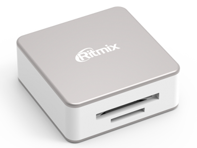 

Карт-ридер Ritmix CR-2051 SD/microSD/MS/Memory Stick Micro Silver-White, CR-2051