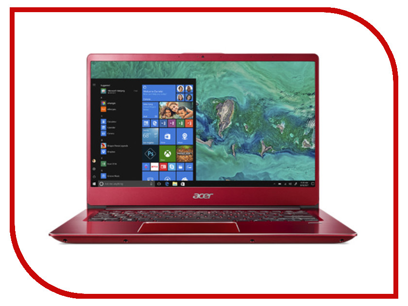 

Ноутбук Acer Swift SF314-54G-81B6 NX.H07ER.002 Red (Intel Core i7-8550U 1.8 GHz/8192Mb/512Gb SSD/No ODD/nVidia GeForce MX150 2048Mb/Wi-Fi/Cam/14.0/1920x1080/Windows 10 64-bit), NX.H07ER.002