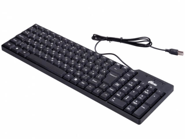 Клавиатура Ritmix RKB-100 USB Black наушники ritmix rh 011 black