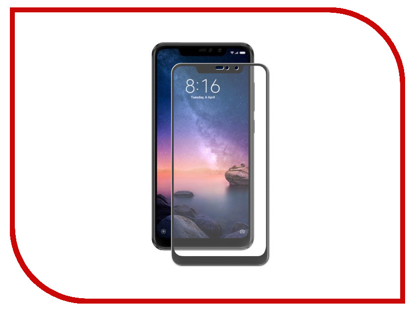 

Аксессуар Защитное стекло LuxCase для Xiaomi Redmi Note 6 32Gb 3D Black Frame 77402, 77402