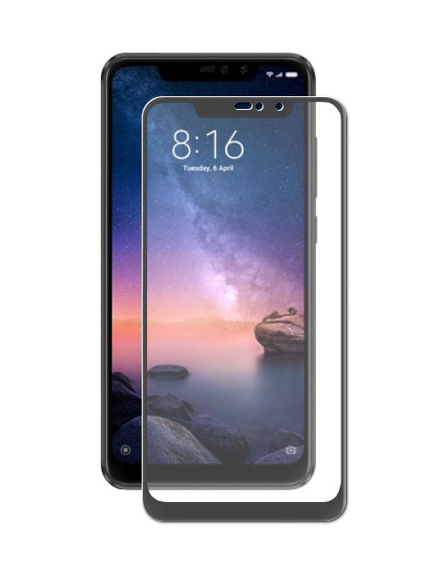 

Защитное стекло LuxCase для Xiaomi Redmi Note 6 32Gb 3D Black Frame 77402, 77402