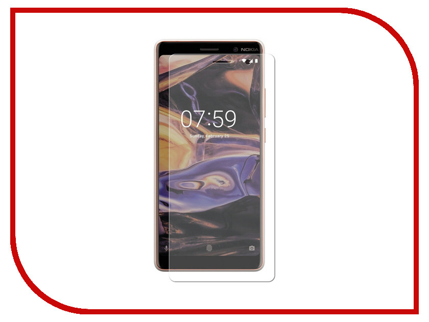 

Аксессуар Защитная пленка LuxCase для Nokia 7 Plus Full Screen Transparent 88636, 88636