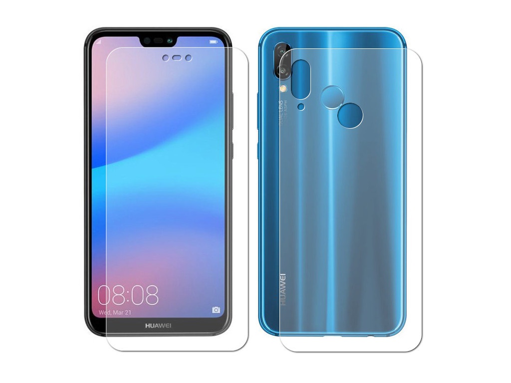 фото Защитная пленка luxcase для huawei p20 lite full screen front and back transparent 89013