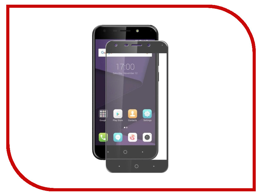 

Аксессуар Защитное стекло для ZTE A6 LuxCase 2.5D Full Glue Black Frame 77992, 77992
