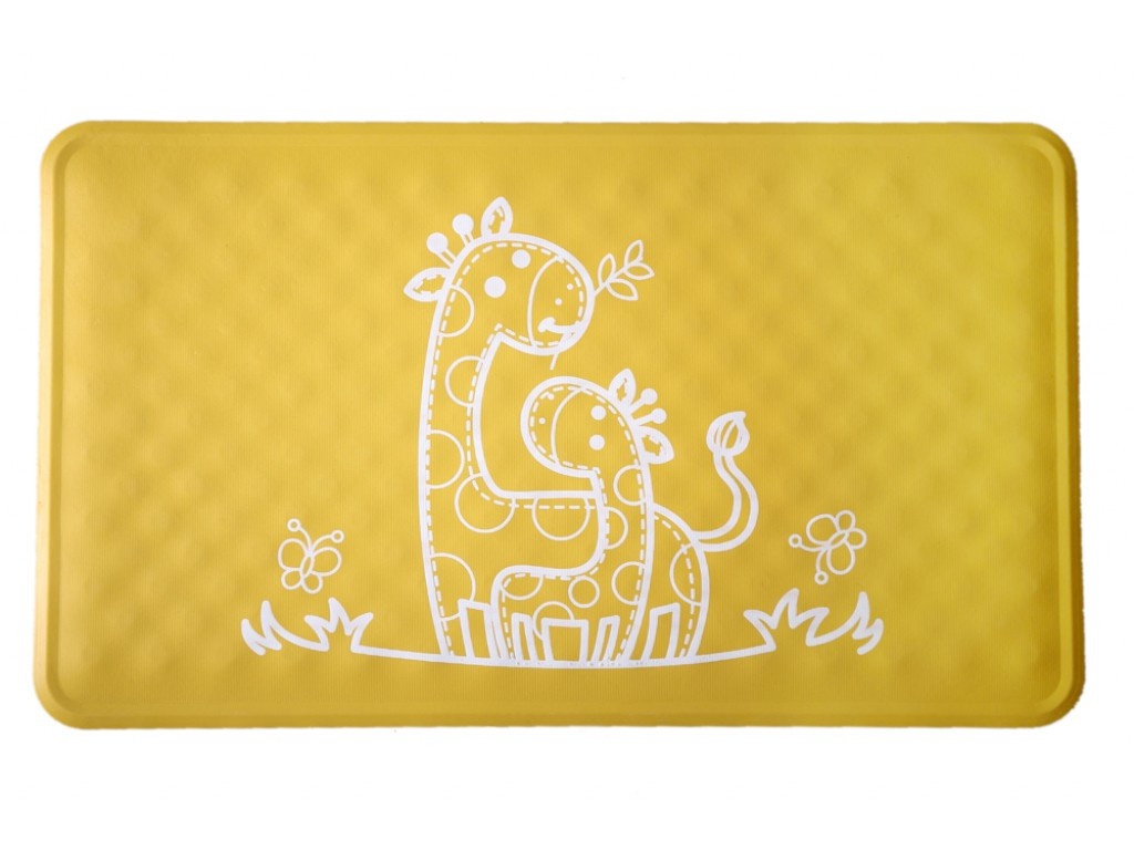 фото Антискользящий резиновый коврик для ванны roxy-kids bm-m164y yellow