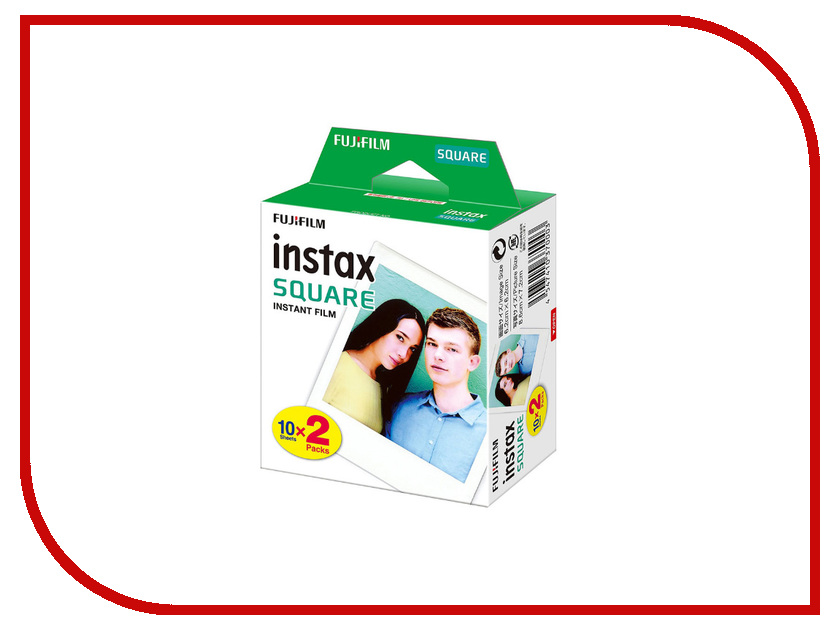 

Fujifilm Colorfilm Square Film WW2 20/2PK для Instax Square SQ10