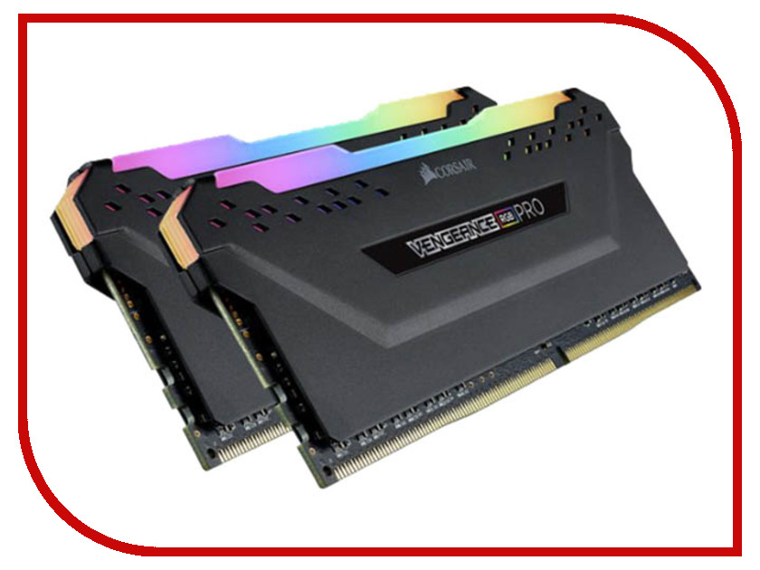 фото Модуль памяти Corsair Vengeance RGB Pro DDR4 DIMM 4000MHz PC4-32000 CL19 - 16Gb KIT (2x8Gb) Black CMW16GX4M2K4000C19