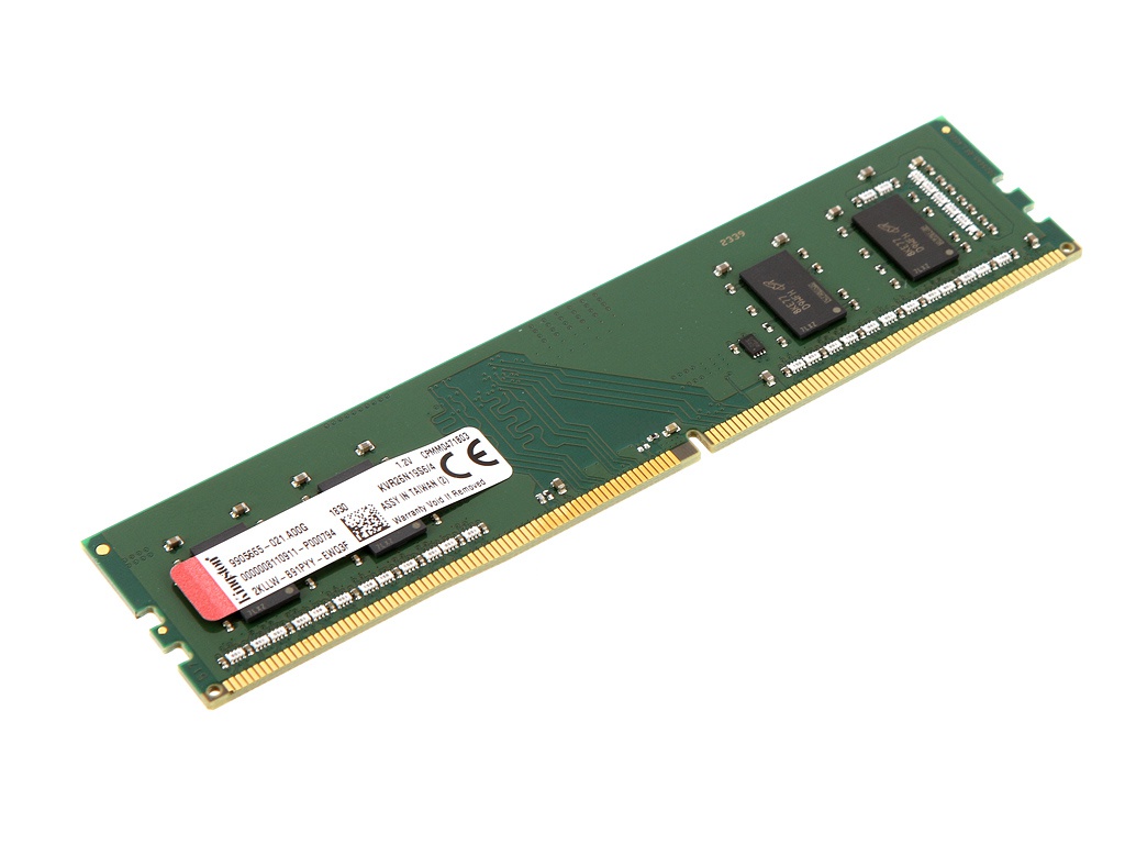 фото Модуль памяти kingston ddr4 dimm 2666mhz pc4-21300 cl19 - 4gb kvr26n19s6/4