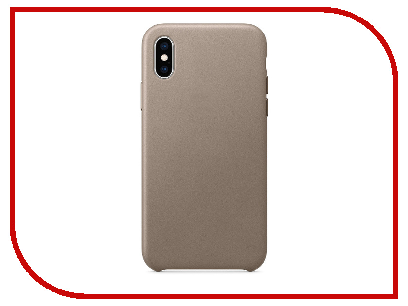 

Аксессуар Чехол APPLE iPhone XS Leather Case Taupe MRWL2ZM/A, APPLE iPhone XS