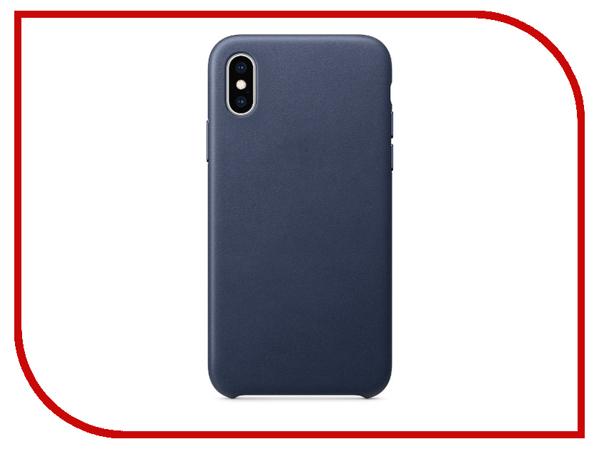 

Аксессуар Чехол APPLE iPhone XS Leather Case Midnight Blue MRWN2ZM/A, APPLE iPhone XS