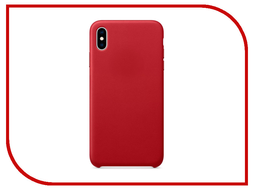 

Аксессуар Чехол APPLE iPhone XS Max Leather Case Product Red MRWQ2ZM/A, APPLE iPhone XS Max