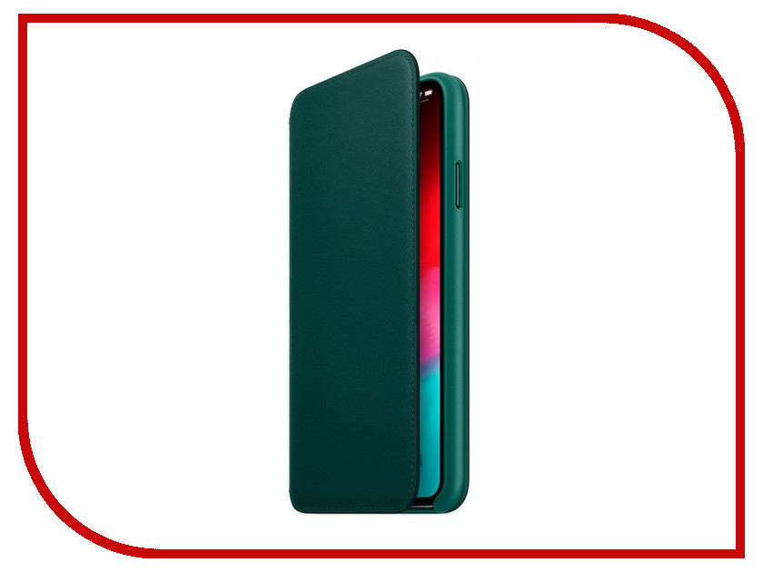 

Аксессуар Чехол APPLE iPhone XS Max Leather Folio Forest Green MRX42ZM/A, APPLE iPhone XS Max