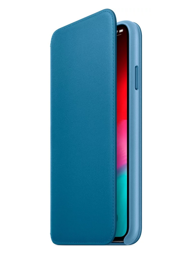 

Аксессуар Чехол APPLE iPhone XS Max Leather Folio Cape Cod Blue MRX52ZM/A, APPLE iPhone XS Max