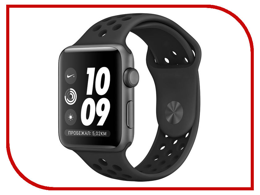 фото Умные часы APPLE Watch Series 3 Nike+ 42mm Space Grey Aluminium Case with Anthracite-Black Nike Sport Band MTF42RU/A
