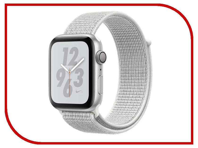 фото Умные часы APPLE Watch Nike+ Series 4 40mm Silver Aluminium Case with Summit White Nike Sport Loop MU7F2RU/A