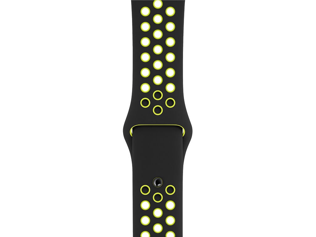 

Аксессуар Ремешок APPLE Watch 44mm Nike Sport Band S/M - M/L Black-Volt MTMW2ZM/A, Nike Sport Band