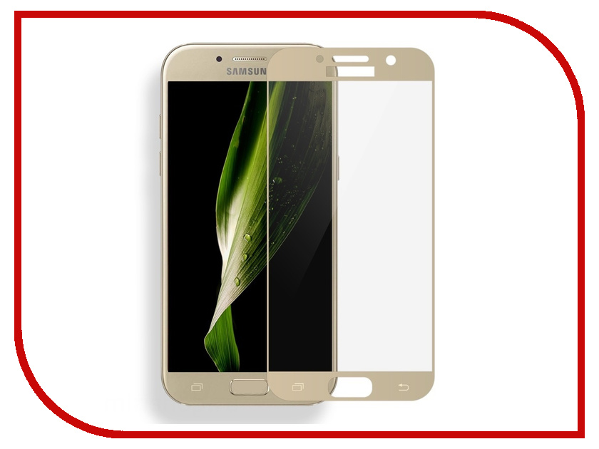 

Аксессуар Защитное стекло для Samsung Galaxy A7 2017 Solomon 2.5D Full Cover Gold 1691, 1691