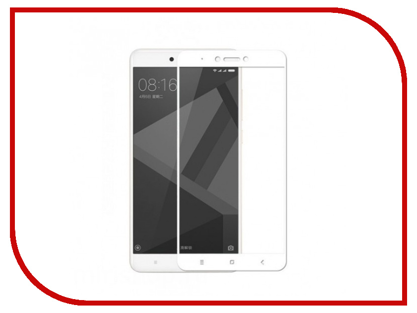 

Аксессуар Защитное стекло Solomon для Xiaomi Redmi Note 4X Full Cover White 3343, 3343