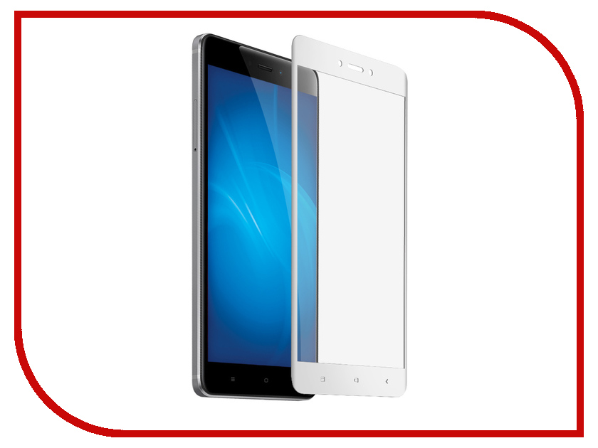 

Аксессуар Защитное стекло Krutoff для Xiaomi Redmi 4X Full Screen White 02563, 02563