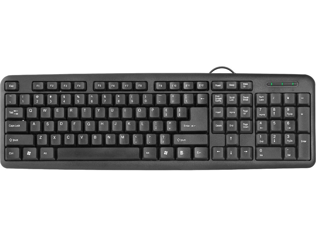 цена Клавиатура Defender HB-420 RU Black 45420