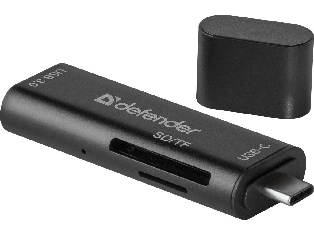 

Карт-ридер Defender Speed Stick USB 3.1 Type-C - USB/SD/TF 83205, 83205