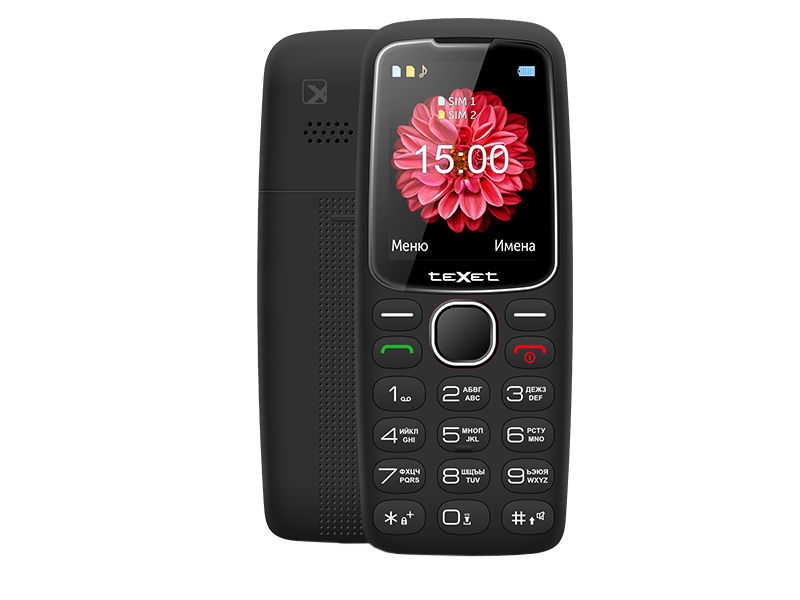 фото Сотовый телефон texet tm-b307 black